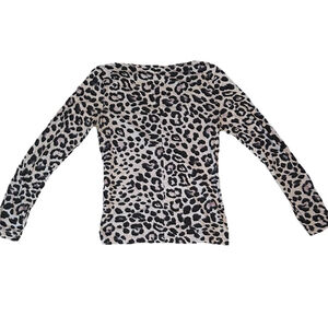 Women's Victoria's Secret Size S, White Leopard Long Sleeve